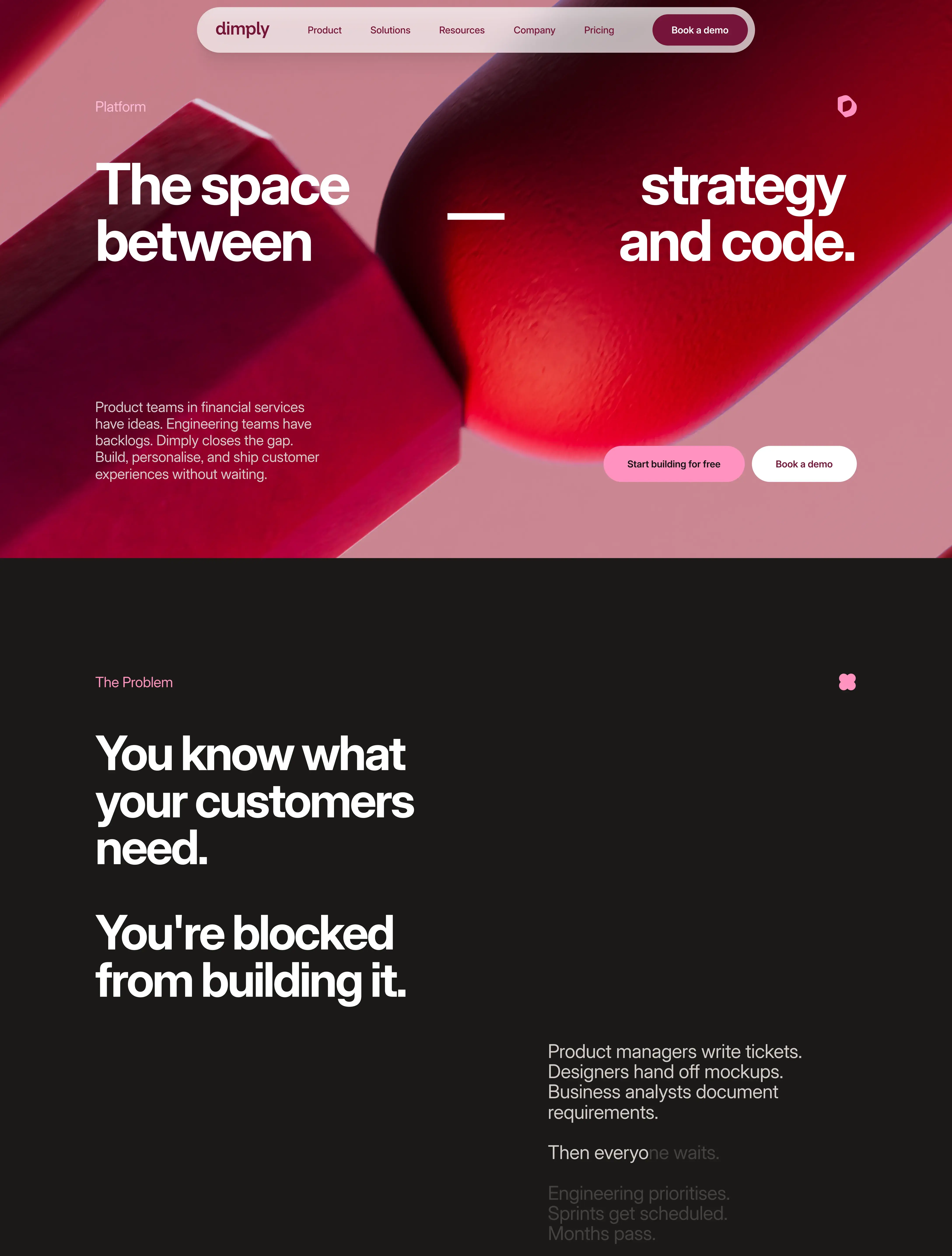 Dimply platform page