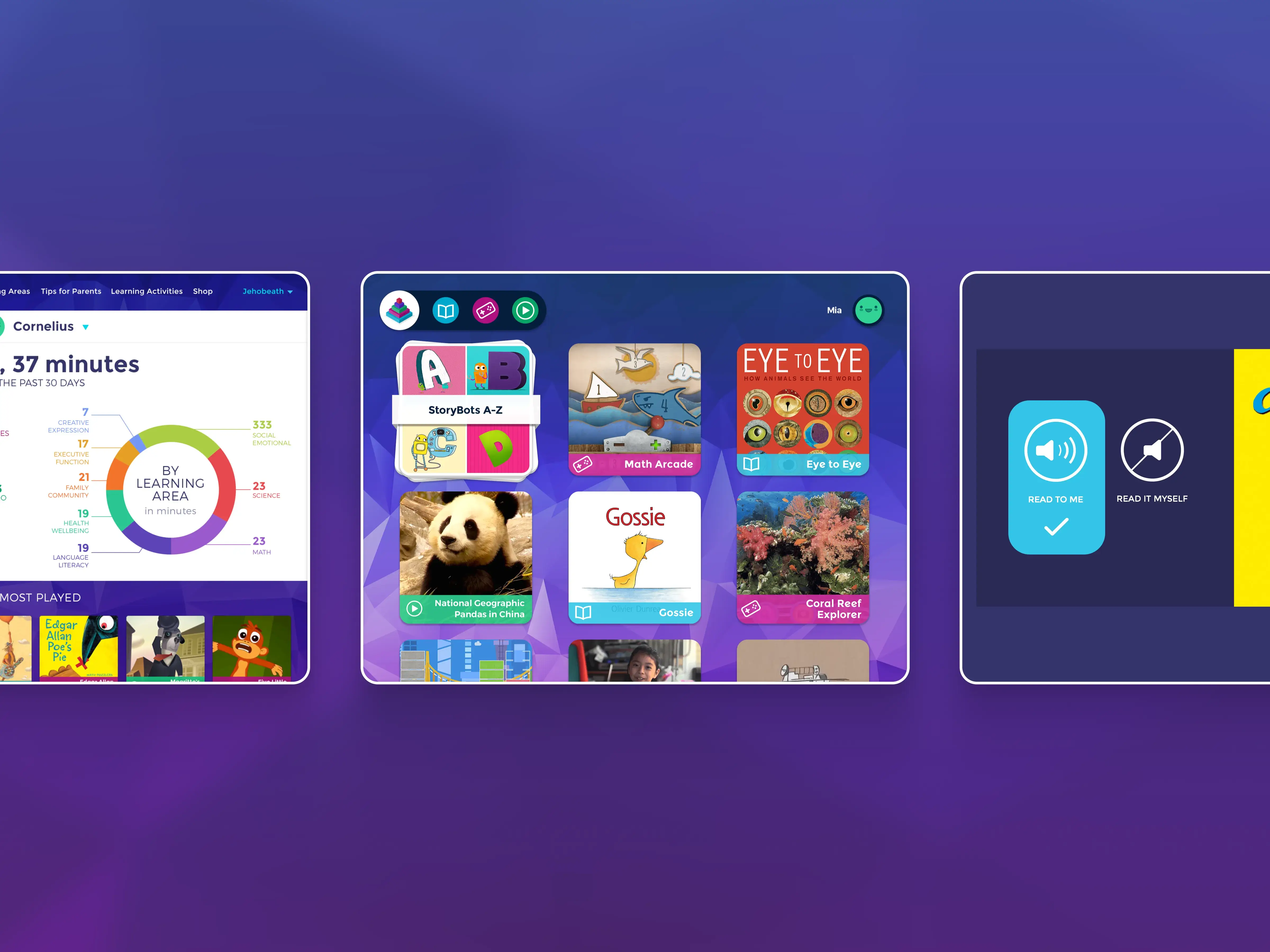 Curious World — multi screen